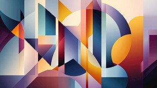 抽象几何色彩艺术图案