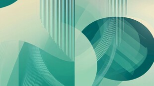 几何抽象风绿色背景图案