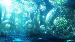 梦幻水下水晶球奇幻世界