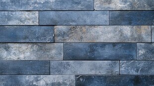 蓝灰色石砖墙面纹理