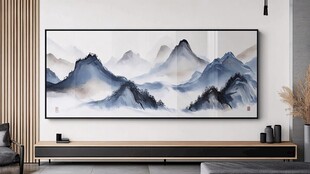 中式山水挂画 雅致客厅风