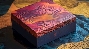 绚丽波纹图案创意包装盒