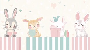 可爱萌兔集合啦