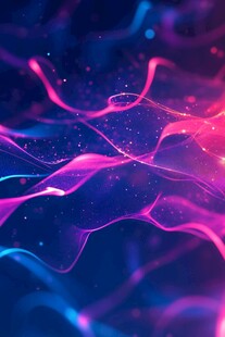 梦幻炫彩流动光影背景