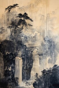水墨山水意境画