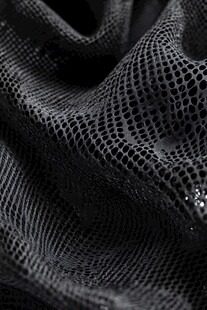 黑色网眼布料细节纹理