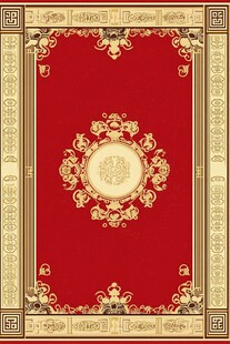 中式红金古典花纹装饰图案