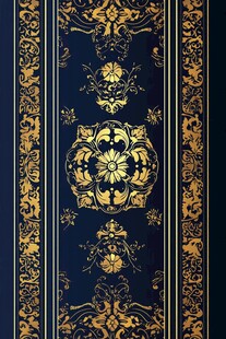 复古黑金欧式花纹图案