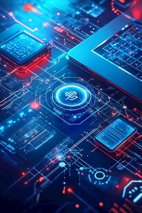 科技芯片与笔记本电脑场景