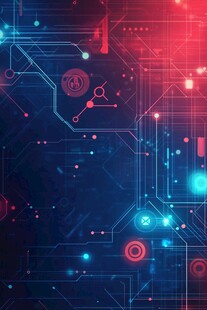 科技感电路背景图案