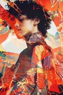 复古风艺术感的个性人物形象