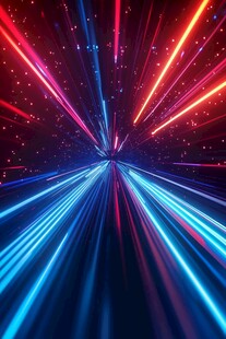 炫彩光线宇宙动感背景