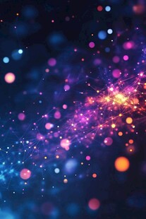 梦幻炫彩粒子星空背景图