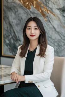 优雅职场女性自信形象