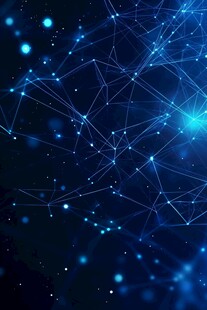 梦幻蓝色科技网络背景图