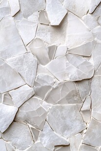 白色碎块拼接纹理墙面