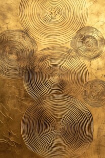金色螺旋纹理艺术背景图