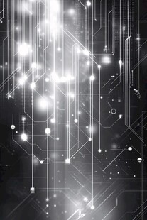 科技感电路光效背景图