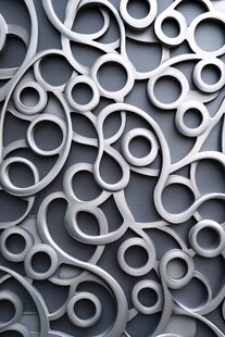 金属环形图案纹理背景