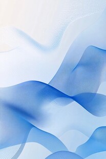 梦幻蓝色渐变流体背景图