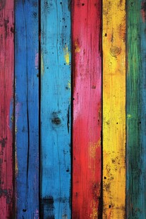 彩色斑驳木板墙纹理