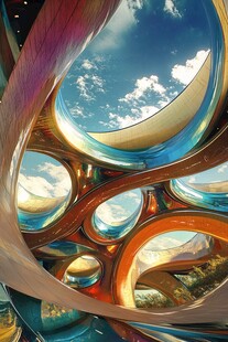 未来感梦幻建筑艺术景观