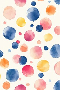 水彩圆点图案背景纹理