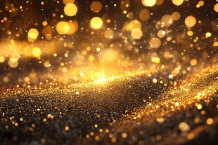 梦幻金色闪光背景特效