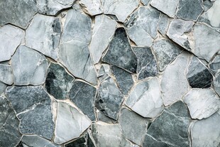 灰色碎拼石材墙面纹理
