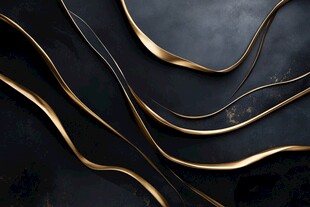 黑金曲线纹理 奢华艺术感