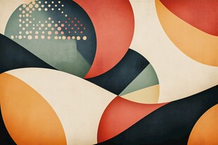 几何抽象图案艺术背景