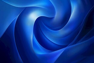 蓝色动感漩涡抽象背景图