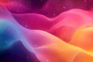 梦幻绚丽流动光影背景图