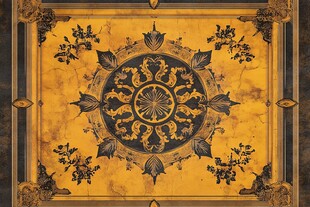 复古奢华花纹地面图案