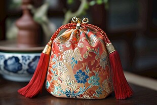 中式精美刺绣香囊