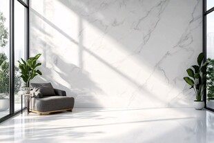 简约大理石风室内休闲空间