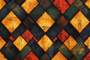 复古菱形拼接纹理图案