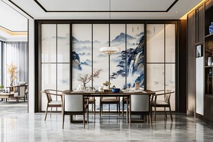 中式雅致餐厅空间设计