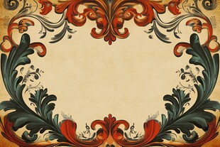 复古华丽花纹装饰边框