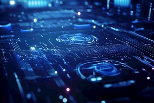 科技感十足的虚拟数字界面