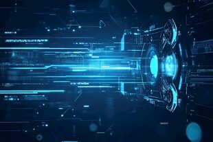 未来科技感的虚拟界面场景