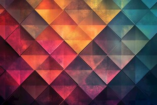 多彩几何拼接抽象背景图