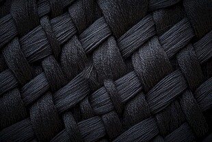 黑色编织纹理特写
