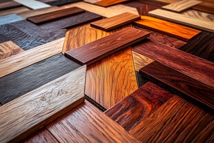 多样实木地板拼接展示