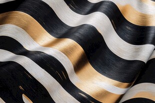 黑金白条纹动感织物纹理