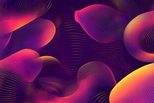 梦幻渐变流体抽象背景图