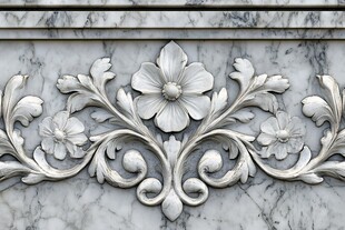 大理石雕花装饰细节