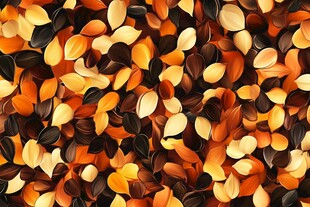 秋日缤纷落叶图案背景