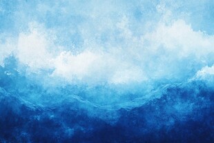 梦幻蓝色云海抽象背景图