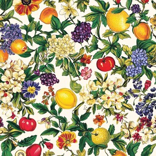 水果花卉图案的精美壁纸